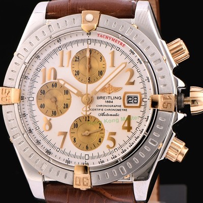 레플리카 [브라이틀링] 남성용 크로노매트 크로노그래프 화이트 다이얼 오토매틱 무브먼트 BRE0241  