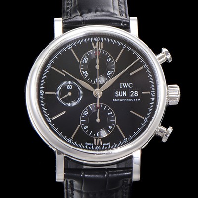 레플리카 [아이더블유씨] 남성용 포르토피노 IW391008 오토매틱 무브먼트 42미리 블랙 다이얼 IWC71016  