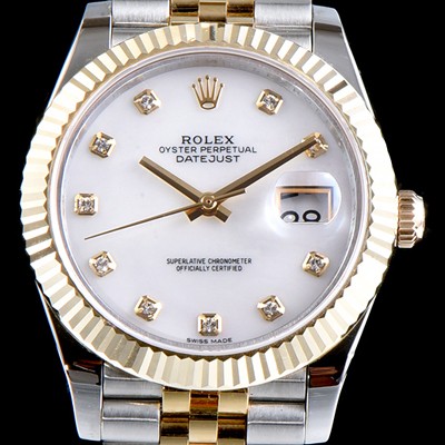 레플리카 [로렉스] 남성용 최고급형!!데이져스트 m126233-0023 드레스워치 넘버원 18K 옐로골드 투톤 콤비 핑크 자개 다이얼 브레이슬릿 스위스 ETA 2836-2 오토매틱 무브먼트 ROL0335  