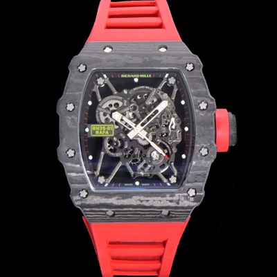 레플리카 [리차드밀러] 남성용 RM035-01 라파 수동/기계식 무브먼트 50mm 카본 우레탄줄 스캘래톤 다이얼 ric0234  