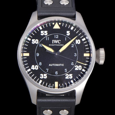 레플리카 [아이더블유씨] 남성용 빅 파일럿 워치 IW329701 티타늄 43mm 오토매틱 9015 타입 러버스트랩 블랙다이얼 iwc39267  