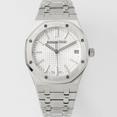 레플리카 [오데마피게] 남성용 로얄오크 셀프와인딩 15510ST.OO.1320ST.08 41mm 오토매틱 Cal.4302 무브먼트 실버 와플 다이얼 aud6542  