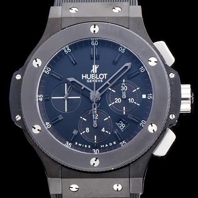 레플리카 [휴블렛] 남성용 빅뱅 위블로 301.CT.130.RX 리얼 세라믹 크로노그래프 블랙 다이얼 신형 ETA 7750오토매틱 무브먼트 HUB0403  