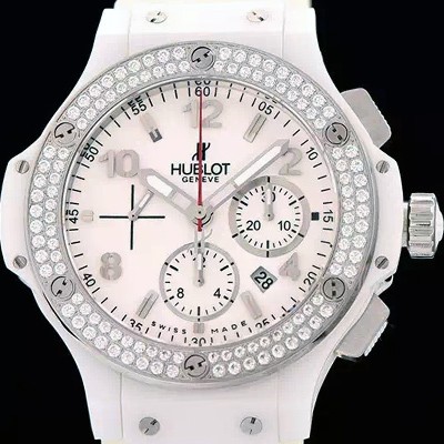 레플리카 [휴블렛] 남성용 빅뱅 에볼루션 다이아몬드 버젼 화이트다이얼 HUB4200  