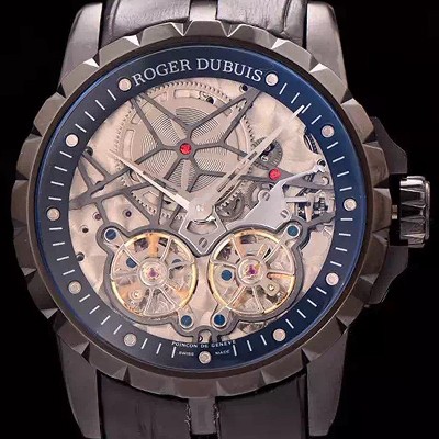 레플리카 [로저드뷔] 남성용 스켈레톤 다이얼 아시안 오토매틱 ROG4240  