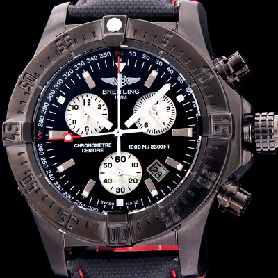 레플리카 [브라이틀링] 남성용 원드라이더 44mm 크로노그라프 쿼츠 블랙다이얼 BRE0401  