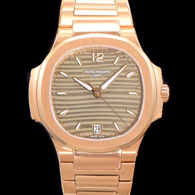 레플리카 [파텍필립] 여성용 노틸러스 7118 레이디스 오토매틱 Cal.324 S C타입 35.2mm 18K로즈골드 그레이다이얼 pat4642  