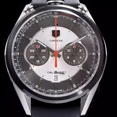 레플리카 [태그호이어] 남성용 까레라 43mm 블랙 다이얼 TAG0212  