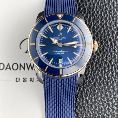 레플리카 [브라이틀링] 남성용 슈퍼오션 해리티지 42mm 세라믹 베젤 오토매틱 B31타입 블루 다이얼 bre6074  