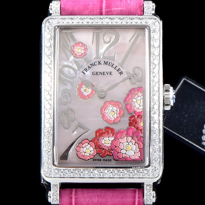 레플리카 [프랭크뮬러] 여성용 롱아일렌드 952 QZ ORC D 1R 컬력션 최상급 퀄리티의 쥬얼셋팅 케이스 마더 오브 펄 다이얼 스위스 쿼츠 무브먼트 FRA0410  