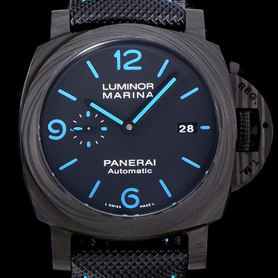 레플리카 [파네라이]남성용 루미노르 PAM01661 마리나 카본 44미리 블랙다이얼 오토매틱 PAN97506  