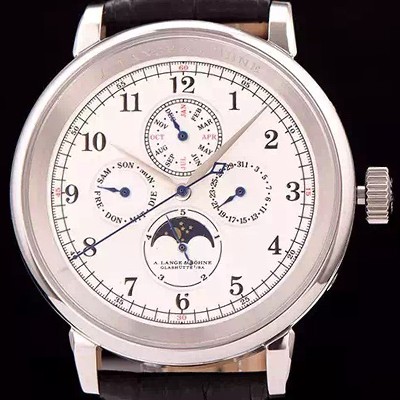 레플리카 [아랑게운트죄네] 남성용 1815 시리즈 워치 문페이즈 화이트 다이얼 오토매틱 무브먼트 ALS4201  