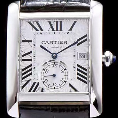레플리카 [까르띠에] 남성용 탱크 화이트 다이얼 오토매틱 무브먼트 CAR0015  