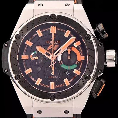 레플리카 [휴블렛] 남성용 빅뱅 킹파워 F1 48mm 버전 블랙 다이얼 오토매틱 무브먼트 HUB0451  