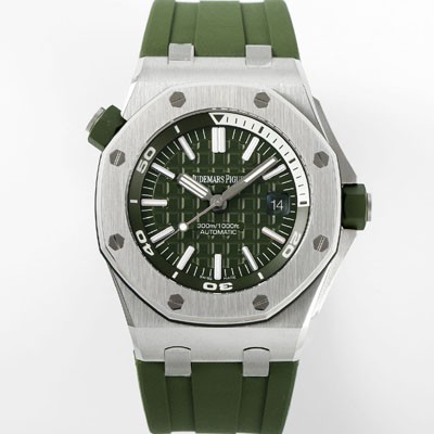 레플리카 [오데마피게] 남성용 로얄오크 오프쇼어 15710ST.OO.A052CA.01 신형 다이버!! 42mm 오토매틱 무브먼트 카키 다이얼 aud6575  