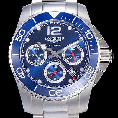 레플리카 [론진]남성용 하이드로콘퀘스트 다이버워치 43mm 크로노그래프 기능 블루다이얼 LAN25838  