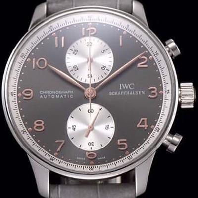 레플리카 [아이더블유씨] 남성용 포르투기즈 오토매틱 크로노그래프 그레이 다이얼 IWC4205  