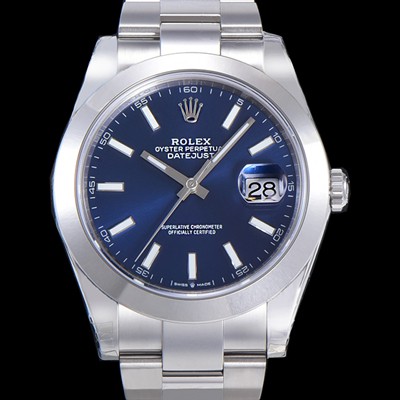 레플리카 [로렉스] 남성용 데이져스트II Cal.3235 오토매틱 41미리 메탈줄 블루다이얼 rol82403  