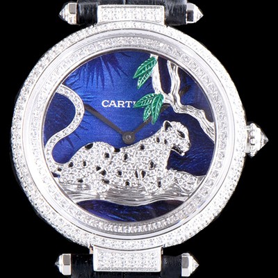 레플리카 [까르띠에] 남성용 팬더 오 끌레르 드 륀 드 까르띠에 HPI00712 하이 쥬얼 세팅 픽첼 다이얼 스위스 쿼츠 무브먼 CAR0014  