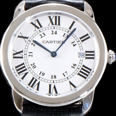 레플리카 [까르띠에] 여성용 솔로 드 까르띠에 화이트 다이얼 쿼츠 무브먼트 CAR0513  