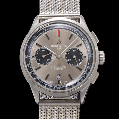 레플리카 [브라이틀링] 남성용 프리미에르 AB0118221B1P2 크로노그래프 7750 타입 오토매틱 42mm 메쉬밴드 그레이 다이얼 bre6023  