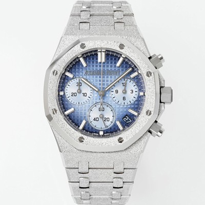 레플리카 [오데마피게] 남성용 로얄오크 26240BC.GG.1324BC.02 크로노그래프 41mm 오토매틱 Cal.4401 타입 블루 와플 다이얼 aud6553  