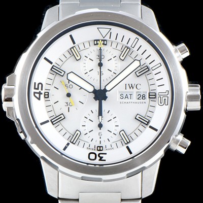 레플리카 [아이더블유씨] 남성용 아쿠아타이머 IW376802 크로노그래프 화이트 다이얼 IWC0401  