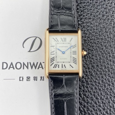 레플리카 [까르띠에] 남성용 2025신상! 탱크 루이스 18K 로즈골드 38.1mm 악어가죽 오토매틱 무브먼트 화이트 다이얼 car69380  