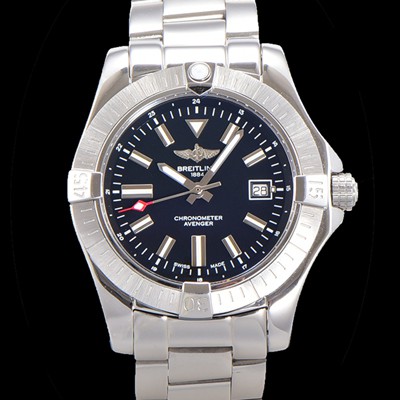 레플리카 [브라이틀링] 남성용 어벤져 오토매틱 아시안 2836-2 타입 43mm 스틸 메탈시계 블랙다이얼 bre1213  