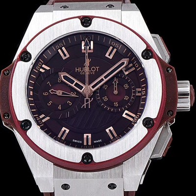 레플리카 [휴블렛] 남성용 킹 파워 브라운 다이얼 오토매틱 무브먼트 HUB0430  