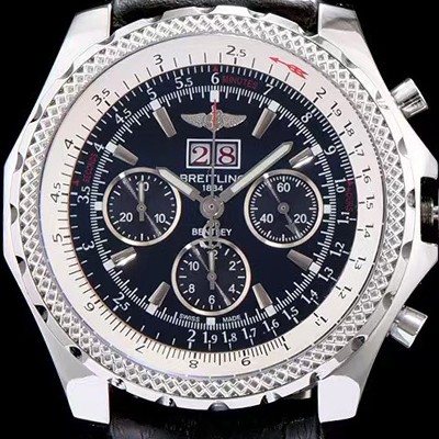 레플리카 [브라이틀링] 남성용 밴틀리 6.75 빅데이트 블랙 다이얼 BRE0404  