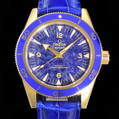 레플리카 [오메가]남성용 2021 씨마스터 300 Co-Axial 크로노미터 234.63.41.21.99.002 옐로우골드 오토매틱 므브먼트 41mm 블루다이얼 OMG12806  