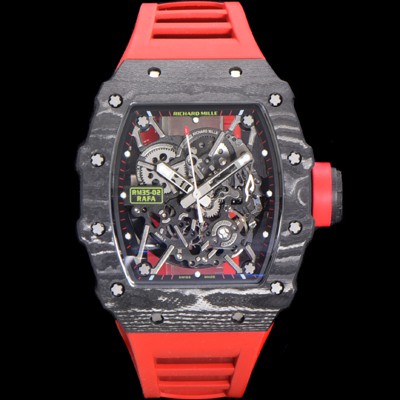 레플리카 [리차드밀러] 남성용 RM035-02 라파 50mm 카본 오토매틱 무브먼트 우레탄줄 스캘래톤 다이얼 ric0239  