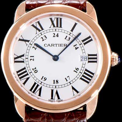 레플리카 [까르띠에] 남성용 솔로 드 까르띠에 W6701008 화이트 다이얼 쿼츠 무브먼트 CAR0050  