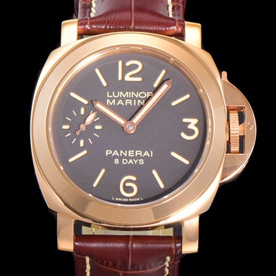 레플리카 [파네라이] 남성용 루미노르 PAM00511 마리나 로즈골드 8 Days 브라운다이얼 44mm 수동형 무브먼트 PAN03362  