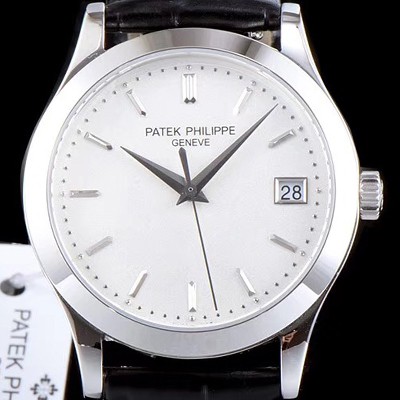 레플리카 [파텍필립] 남성용 칼라트라바 5296G-010 화이트 다이얼 오토매틱 무브먼트 PAT0101  