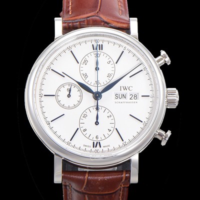 레플리카 [아이더블유씨] 남성용 포르토피노 IW391024  오토매틱 무브먼트 42미리 화이트 다이얼 IWC71013  