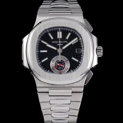 레플리카 [파텍필립] 남성용 노틸러스 5980/1A-014 오토매틱 Cal.CH 28-520 C 타입 40.5mm 메탈줄 블랙 다이얼 pat2225  