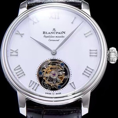 레플리카 [블랑팡] 남성용 투어빌론 42mm 화이트다이얼 BLA42420  