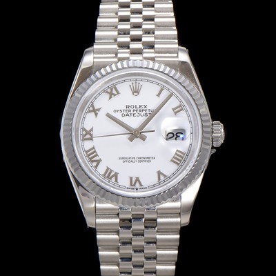 레플리카 [로렉스] 남성용 데이저스트 m126234 로마인덱스 36mm 오토매틱 Cal.3235 무브먼트 화이트 다이얼 rol5357  