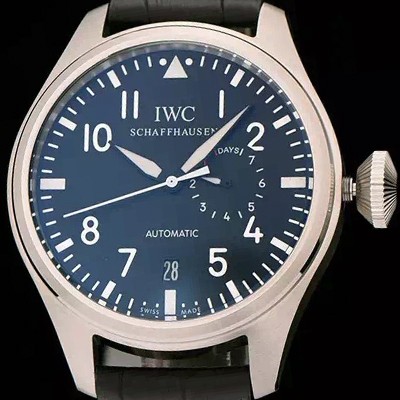 레플리카 [아이더블유씨] 남성용 빅 파일럿 세븐 데이즈 47mm 블랙다이얼 IWC0433  