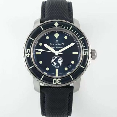 레플리카 [블랑팡] 남성용 피프티 패덤스 오션 커미트먼트 5008-11B40-52A 40mm 오토매틱 Cal.1151타입 블루 다이얼 bla4213  