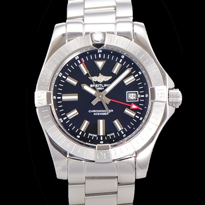 레플리카 [브라이틀링] 남성용 어벤져 오토매틱 GMT 아시안 2836-2 타입 43mm 스틸 메탈시계 블랙다이얼 bre9912  