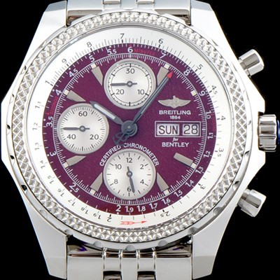 레플리카 [브라이틀링] 남성용 벤틀리 지티2 크로노 그래프 레드퍼플 다이얼 BRE0415  