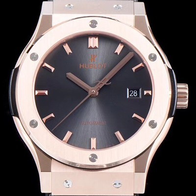 레플리카 [휴블렛] 남성용 클레식 퓨전 511.OX.7180.LR 데일리워치 심플하고 클래식한 타입!! 그레이 썬더스트 다이얼 블랙 레더스트랩 오토매틱 무브먼트 HUB0241  