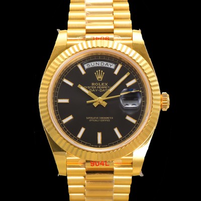 레플리카 [로렉스] 남성용 데이데이트 m228238-0067 18K 옐로우골드 40mm 오토매틱 Cal.3255 타입 블랙 다이얼 rol5302  