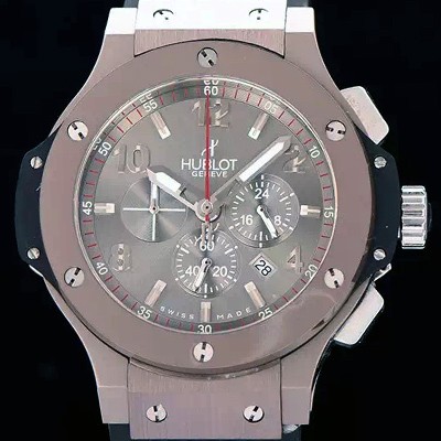 레플리카 [휴블렛] 남성용 빅뱅 에볼루션 쿼츠 44mm 버젼 그레이 다이얼 HUB4215  