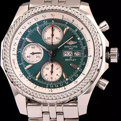 레플리카 [브라이틀링] 남성용 벤틀리 지티2 크로노 그래프 그린 다이얼 BRE0410  