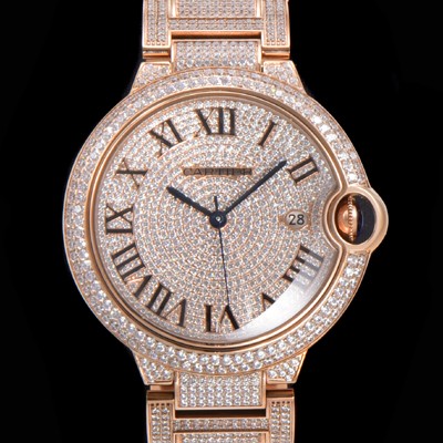 레플리카 [까르띠에] 남성용 럭셔리 풀다이아셋팅!! 발롱블루 드 까르띠에 HPI00582 