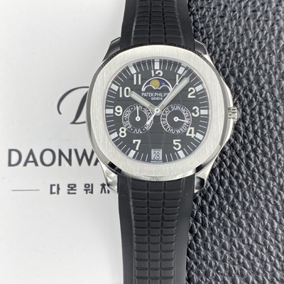 레플리카 [파텝필립] 남성용 아쿠아넛 5261R 루스 연간 캘린더 문페이즈 39.9mm 오토매틱 Cal.324 S C 타입 블랙 다이얼 pat2268  